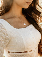 Load image into Gallery viewer, Dainty Coin Pearl Pendant Necklace