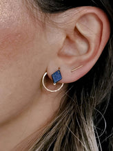 Load image into Gallery viewer, Lapis Lazuli Geometric Earrings
