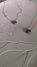 Load and play video in Gallery viewer, Dainty Labradorite Minimalist Necklace
