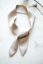 Load image into Gallery viewer, Heather Grey Silky Hair Scarf
