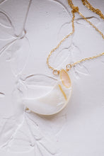Load image into Gallery viewer, Quarter Moon Mother of Pearl Necklace
