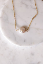 Load image into Gallery viewer, Dainty Coin Pearl Necklace
