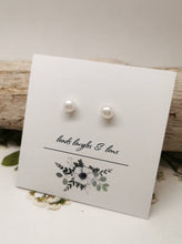 Load image into Gallery viewer, Dainty Classic Pearl Studs
