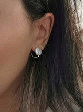 Load image into Gallery viewer, Coin Pearl Ear Jacket Earrings
