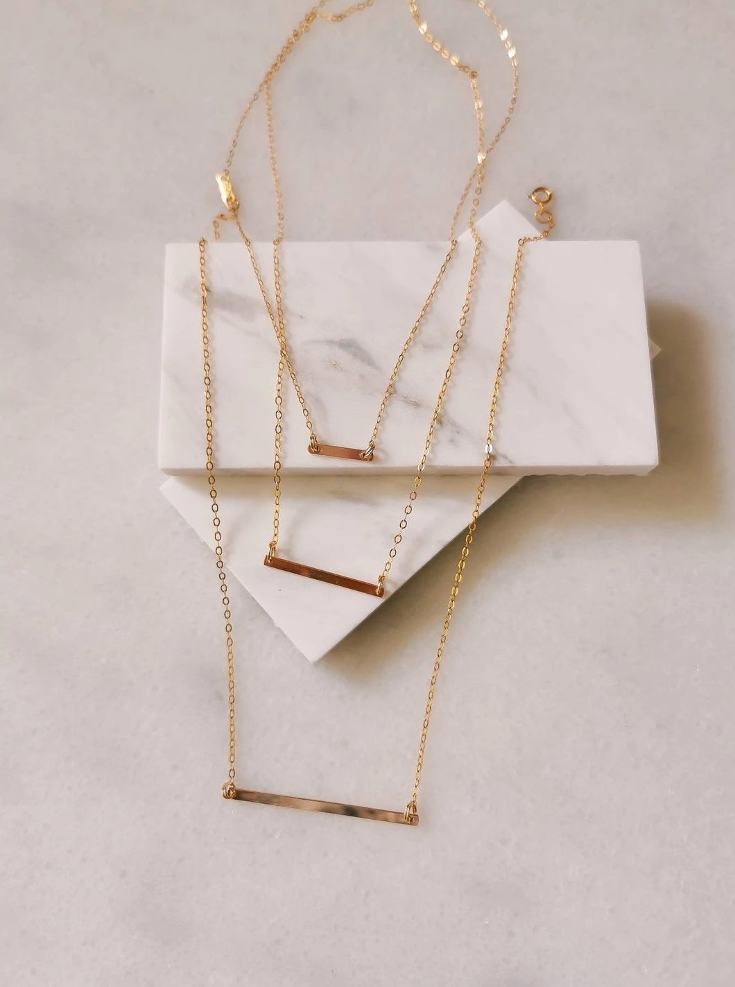 Minimalist Gold Bar Necklace