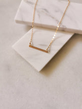 Load image into Gallery viewer, Minimalist Gold Bar Necklace
