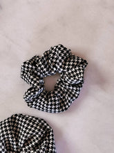 Load image into Gallery viewer, Hound&#39;s Tooth Scrunchie
