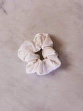 Load image into Gallery viewer, White Crushed  Velvet Scrunchie
