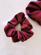Load image into Gallery viewer, Silky Burgandy  Scrunchie
