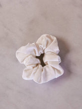 Load image into Gallery viewer, White Crushed  Velvet Scrunchie
